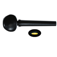 Swiss Model Pegs With Gold Cap Ebony