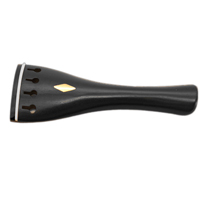 Round Model Tailpieces with WHITE fret and Rombhus Inlay EBONY
