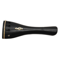 Round Model Tailpieces with GOLD fret and Treble Claf Inlay EBONY