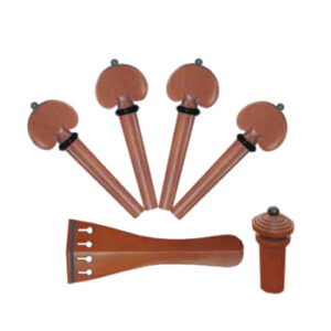 Violin Viola Cello Sets With Heart Pegs Black Decoration Boxwood
