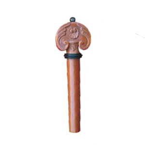 Hand Curved Pegs Black Pin and Collar Boxwood