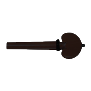 Heart Model Pegs Black Pin And Coller Ebony