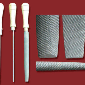 Wood and Metal working Files Fitted with delicately polished wooden handle