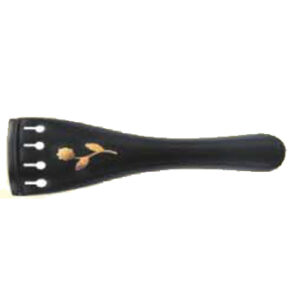 Round Model Tailpieces LILY with BLACK fret EBONY
